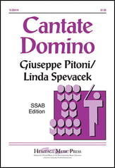 Cantate Domino SSAB choral sheet music cover